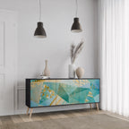 SPECTRUM SPLENDOR Aparador de 3 Puertas en Acabado Negro