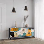 ABSTRACT FACES Aparador de 3 Puertas