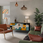 ABSTRACT FACES Aparador de 3 Puertas