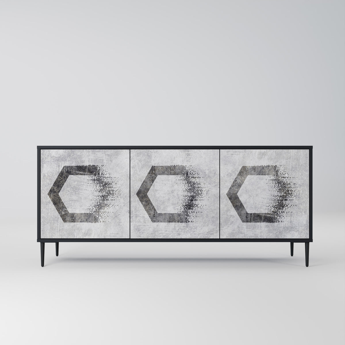 HEXAGONAL FIGURES Aparador de 3 Puertas