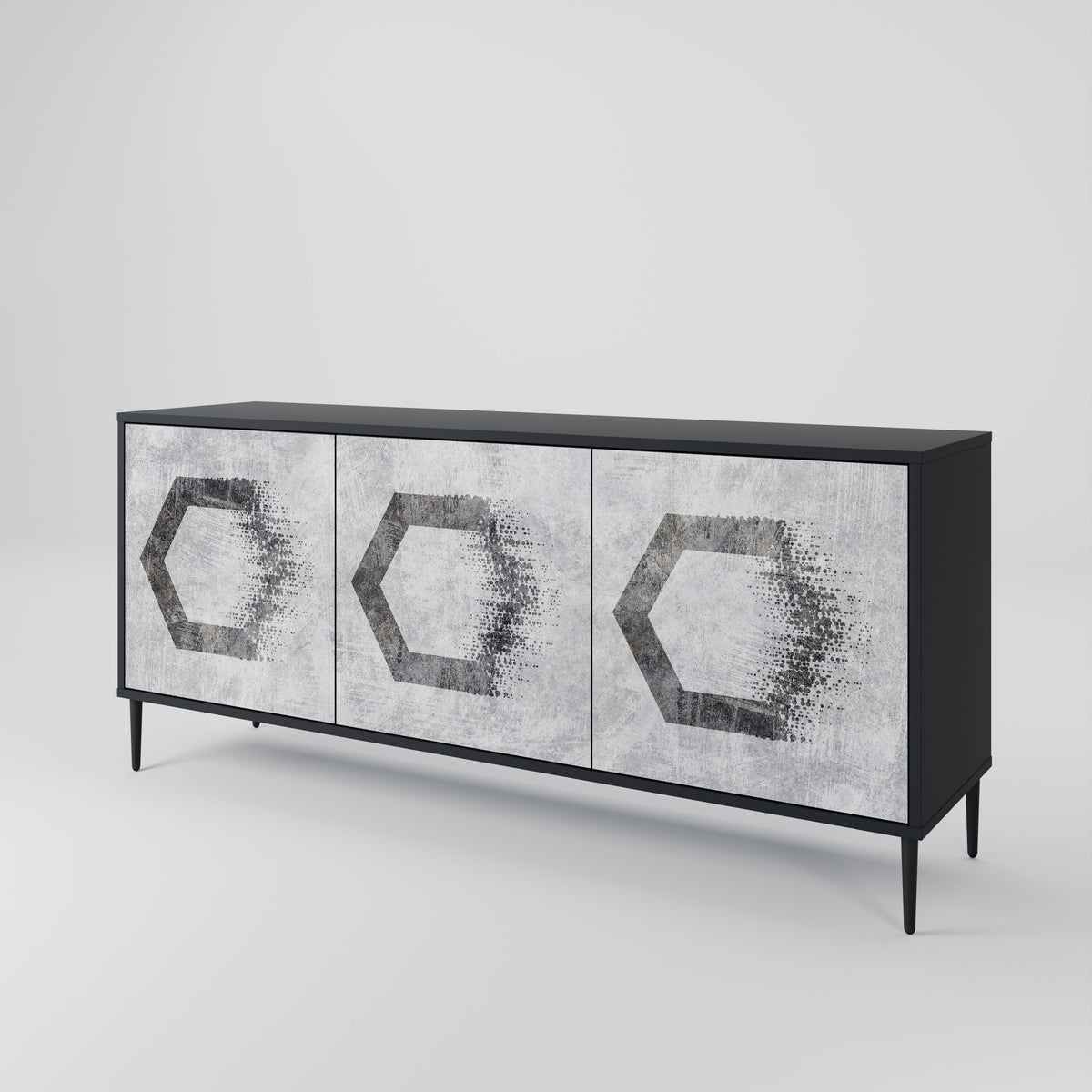 HEXAGONAL FIGURES Aparador de 3 Puertas