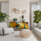 PIERCING SHARPNESS 3-Door Sideboard in Black Finish