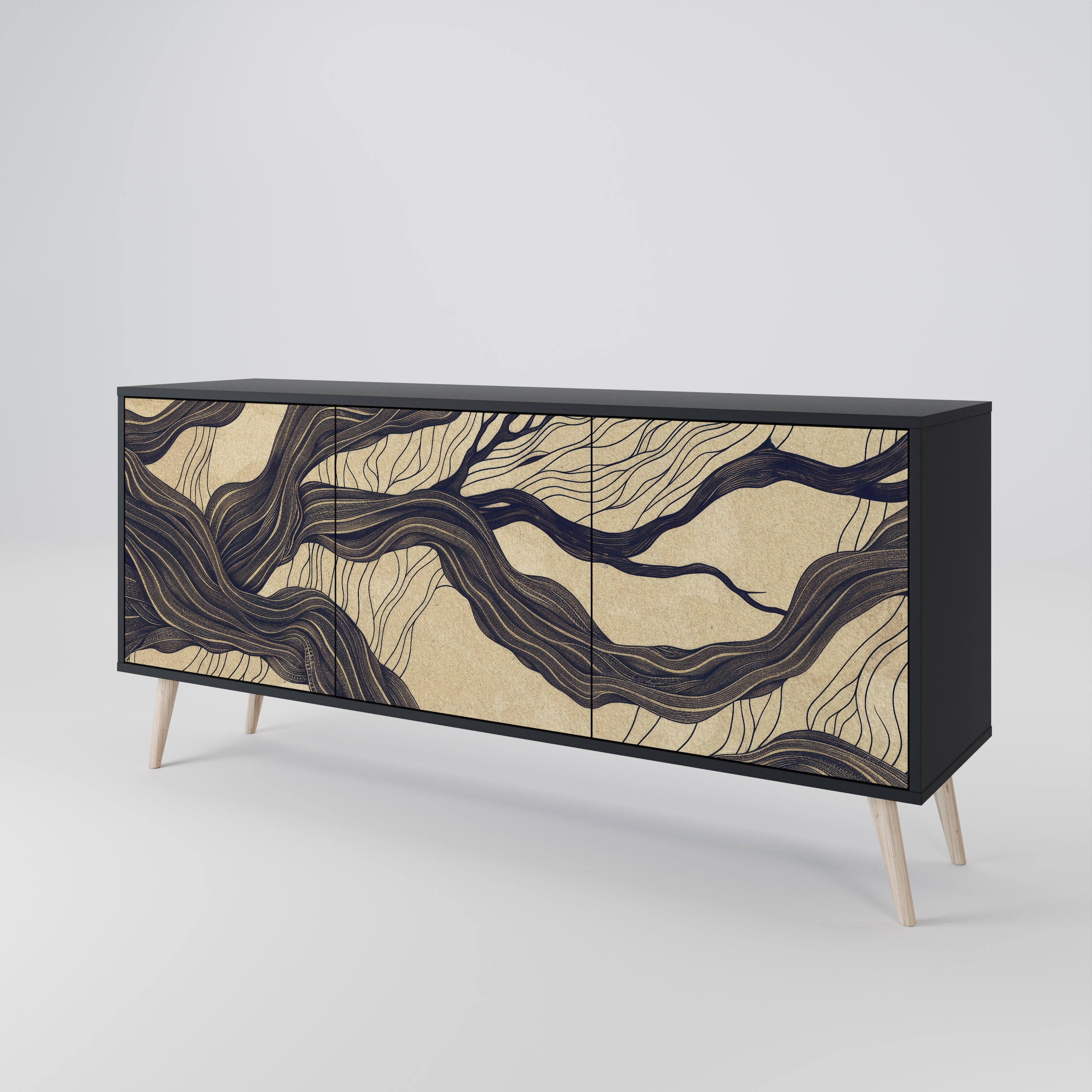 UNIFIED FRAGMENTS 3-Door Sideboard