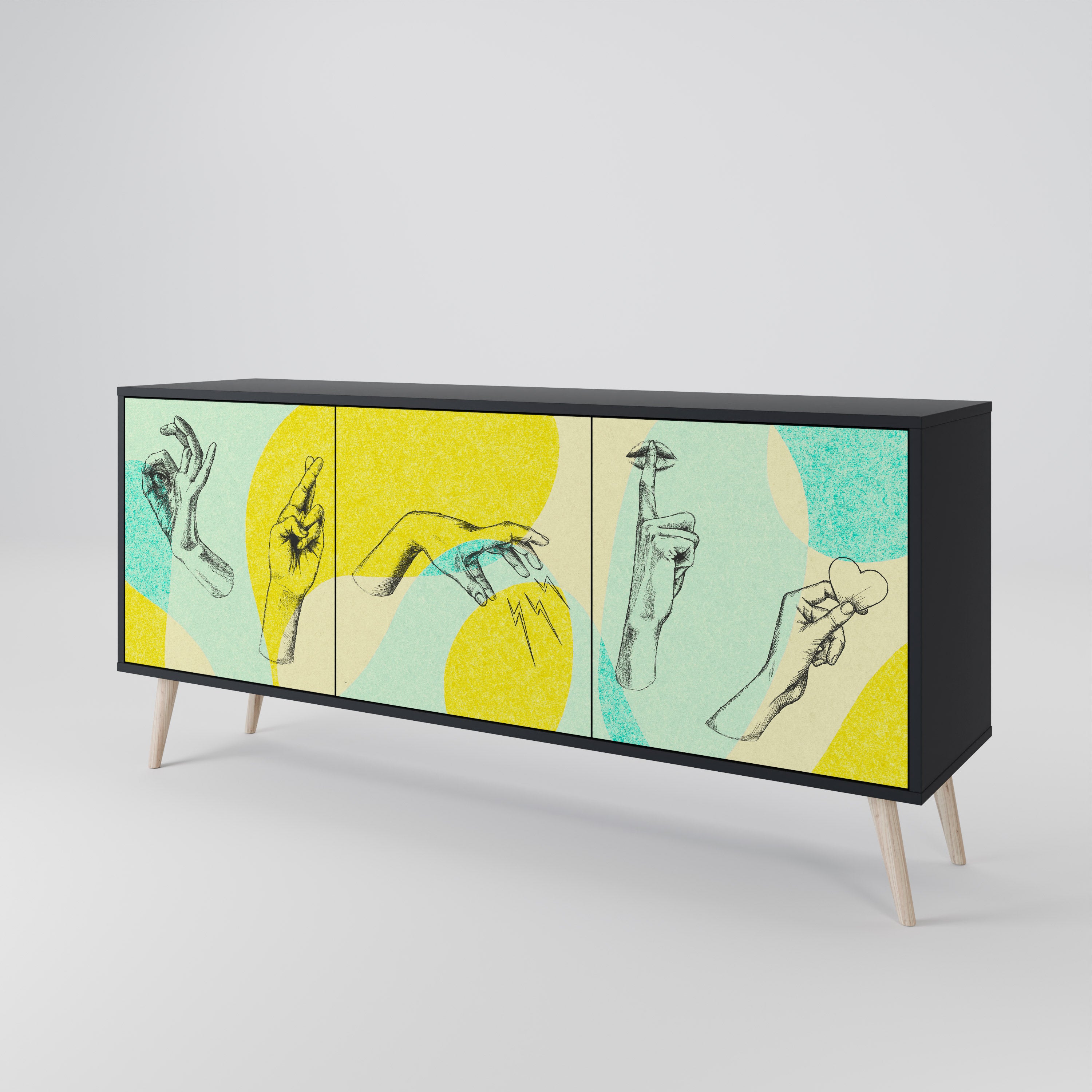 BODY LANGUAGE 3-Door Sideboard