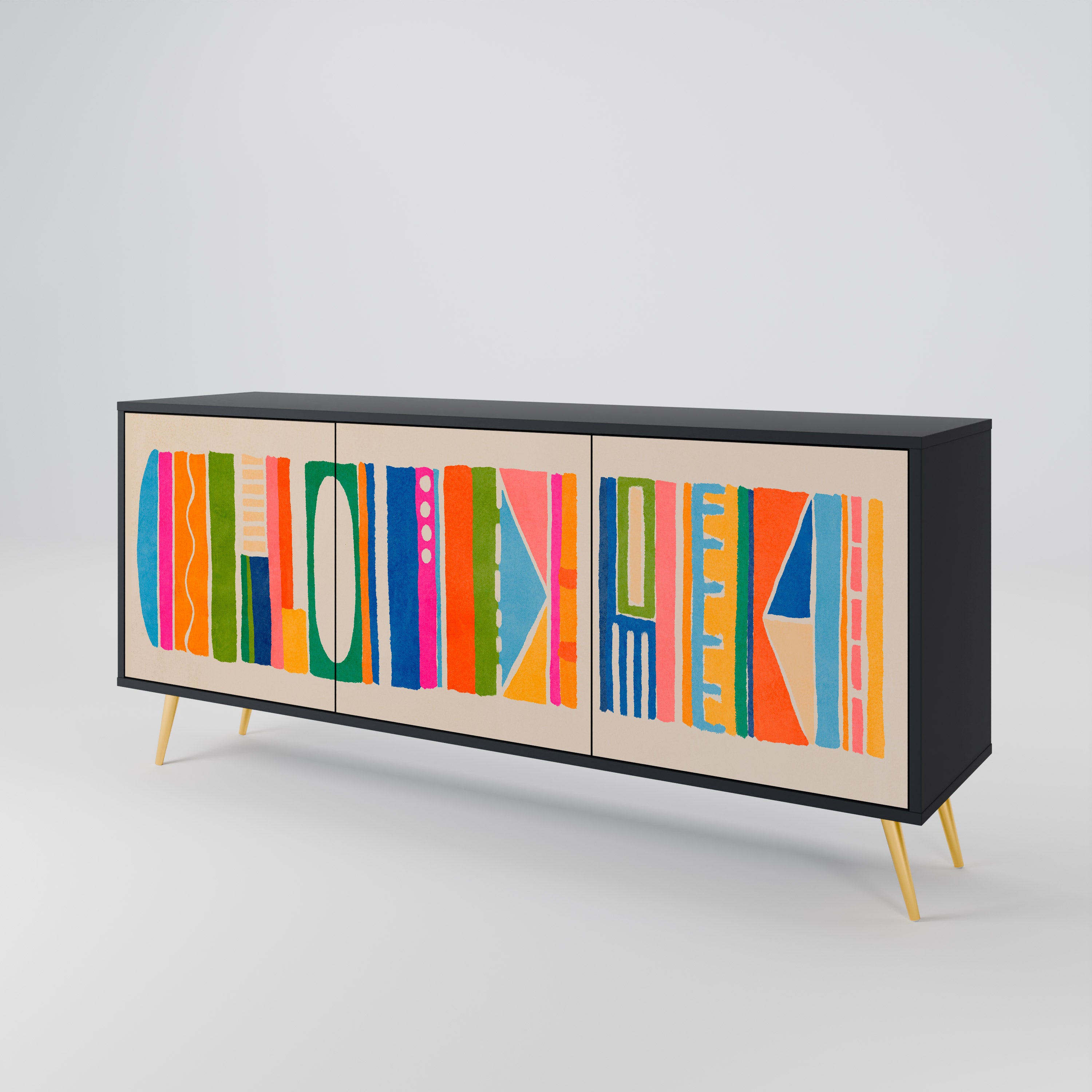 GEOMETRIC SHINE 3-Door Sideboard