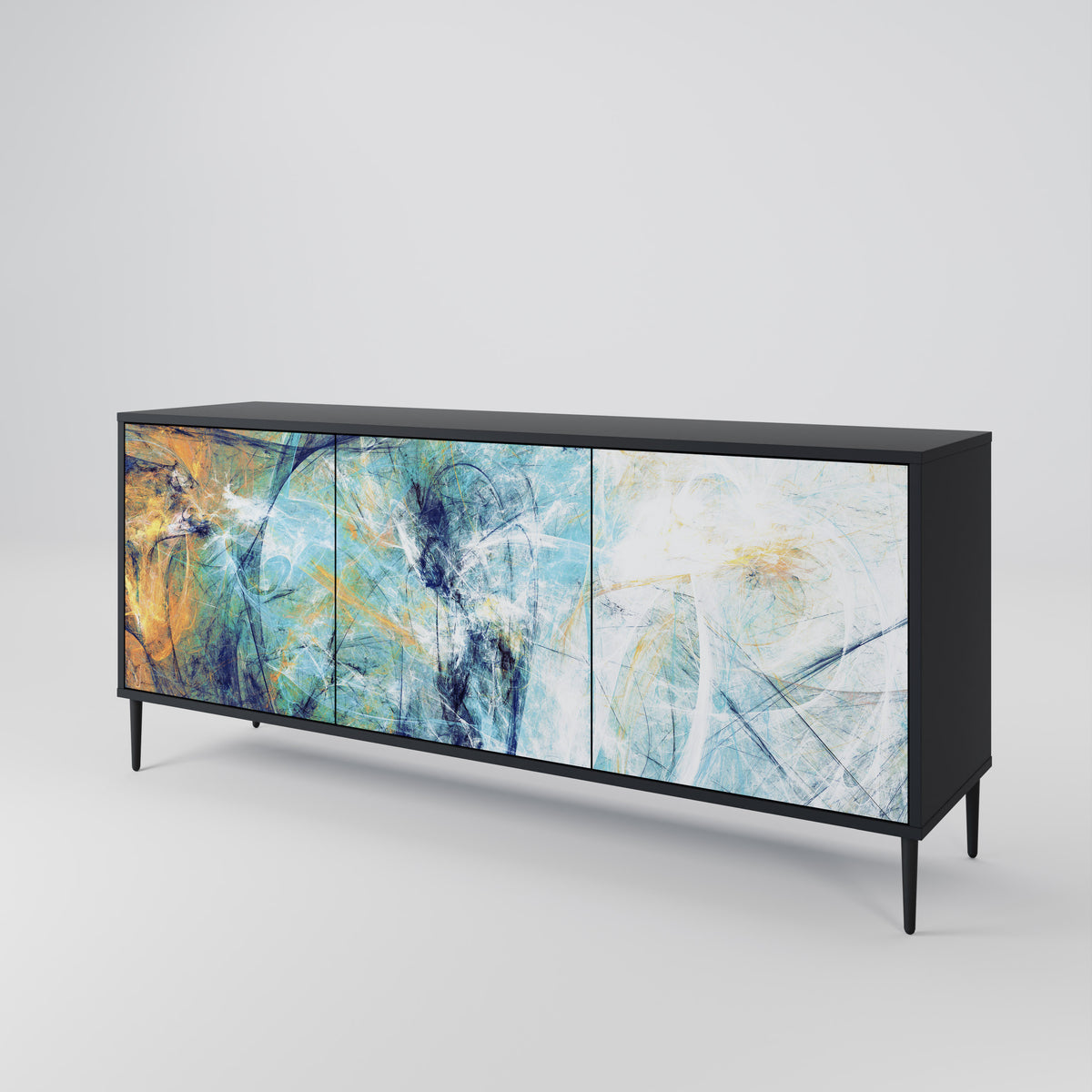 ABSTRACT THOUGHTS Aparador de 3 Puertas