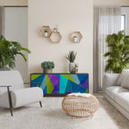 COLD SHOWCASE Aparador de 3 Puertas en Acabado Negro