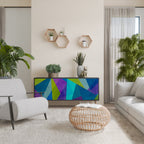 COLD SHOWCASE Aparador de 3 Puertas en Acabado Negro