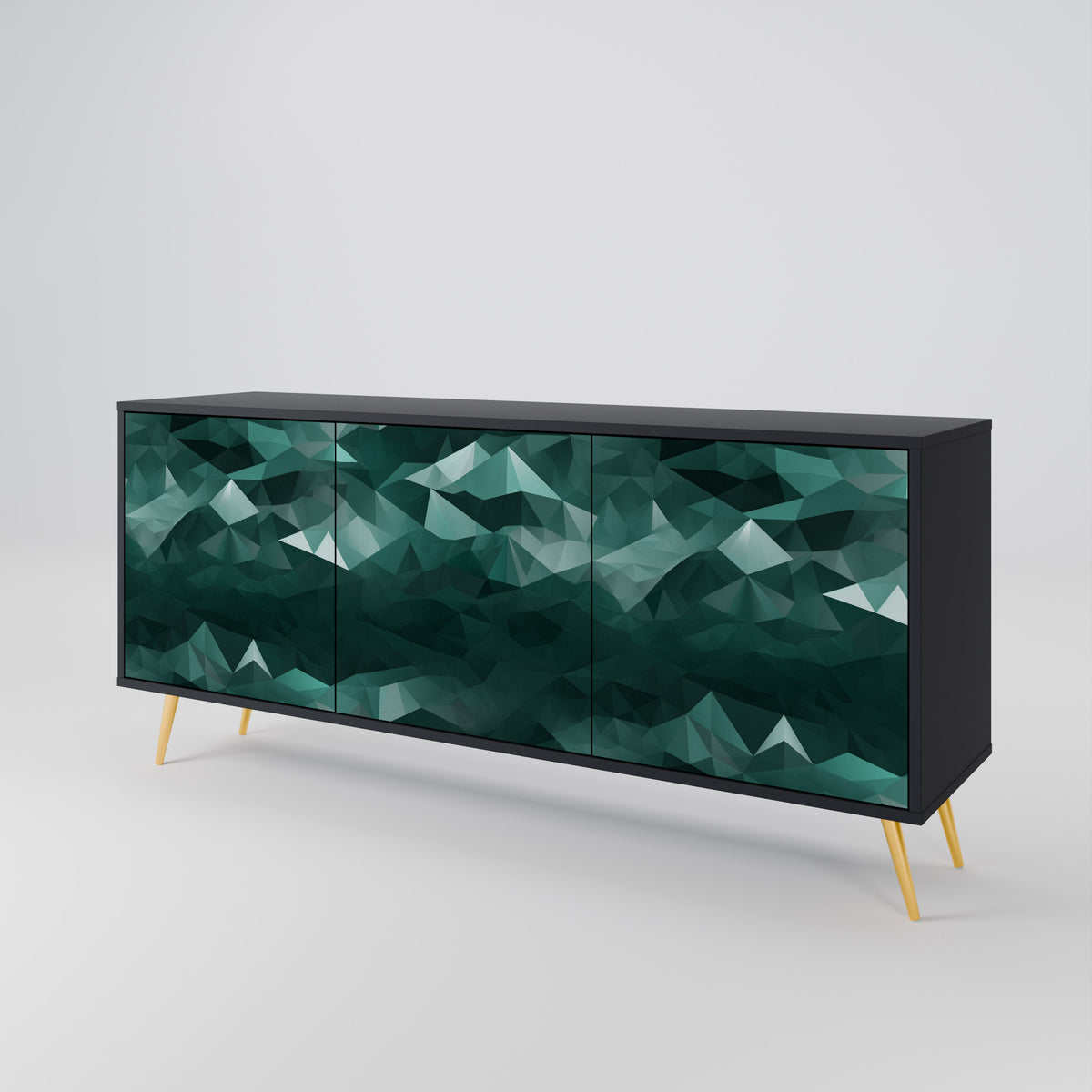 POLYGONAL FLOATING Aparador de 3 Puertas