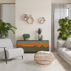 SIMPLE SOLUTIONS 3-Door Sideboard in Black Finish