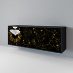 STELLAR CONSTELLATIONS 3-Door Sideboard in Black Finish