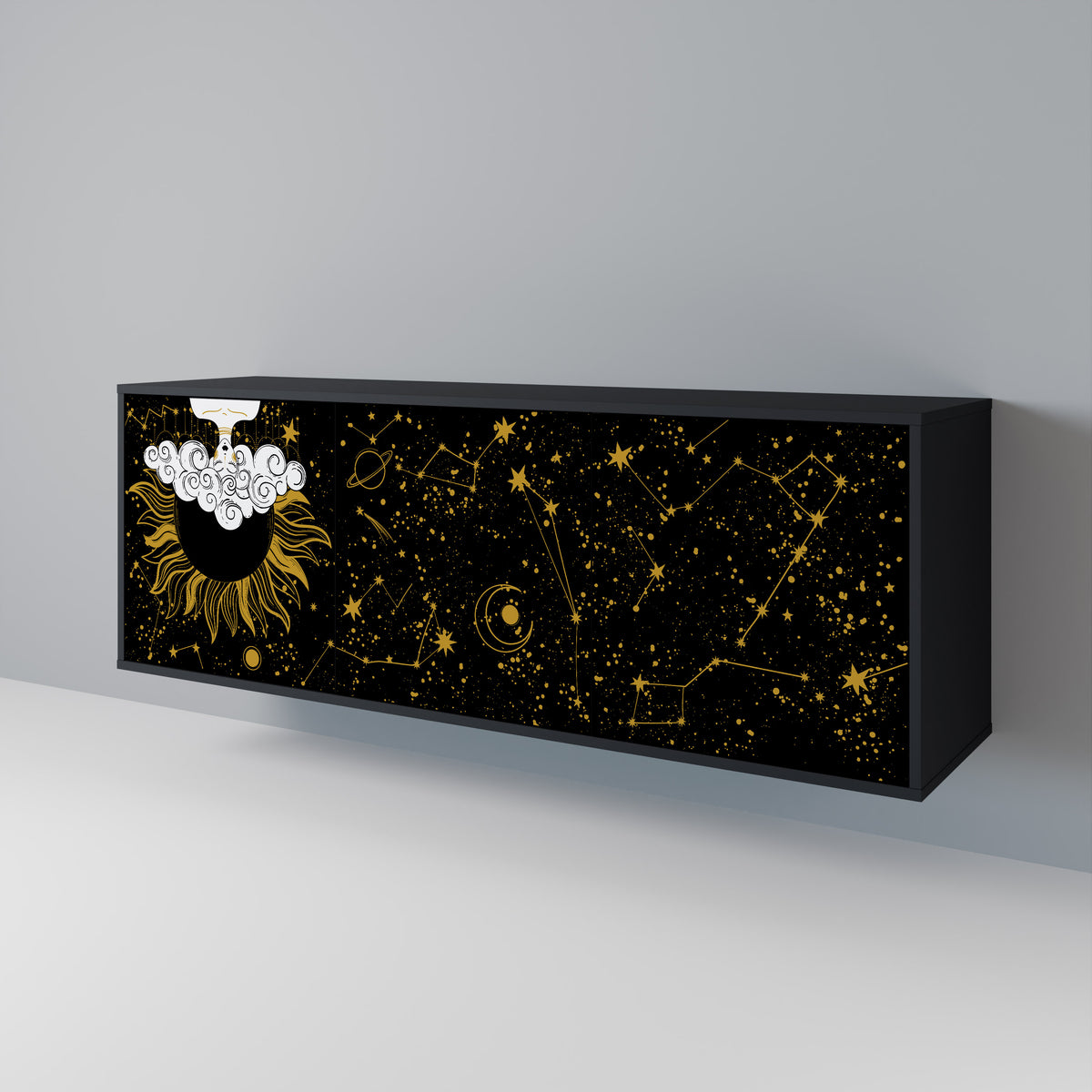 STELLAR CONSTELLATIONS Aparador de 3 Puertas