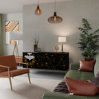 STELLAR CONSTELLATIONS 3-Door Sideboard in Black Finish