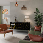 STELLAR CONSTELLATIONS 3-Door Sideboard in Black Finish