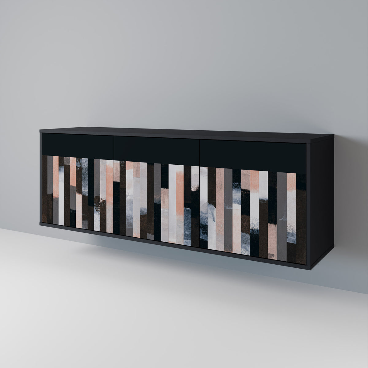 COLLAGE OF RECTANGLES Aparador de 3 Puertas