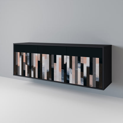 COLLAGE OF RECTANGLES Aparador de 3 Puertas