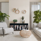 COLLAGE OF RECTANGLES Aparador de 3 Puertas en Acabado Negro