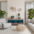 ROYAL COMPOSITION Aparador de 3 Puertas en Acabado Negro