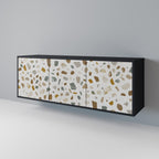 PIECES OF TOMORROW Aparador de 3 Puertas en Acabado Negro