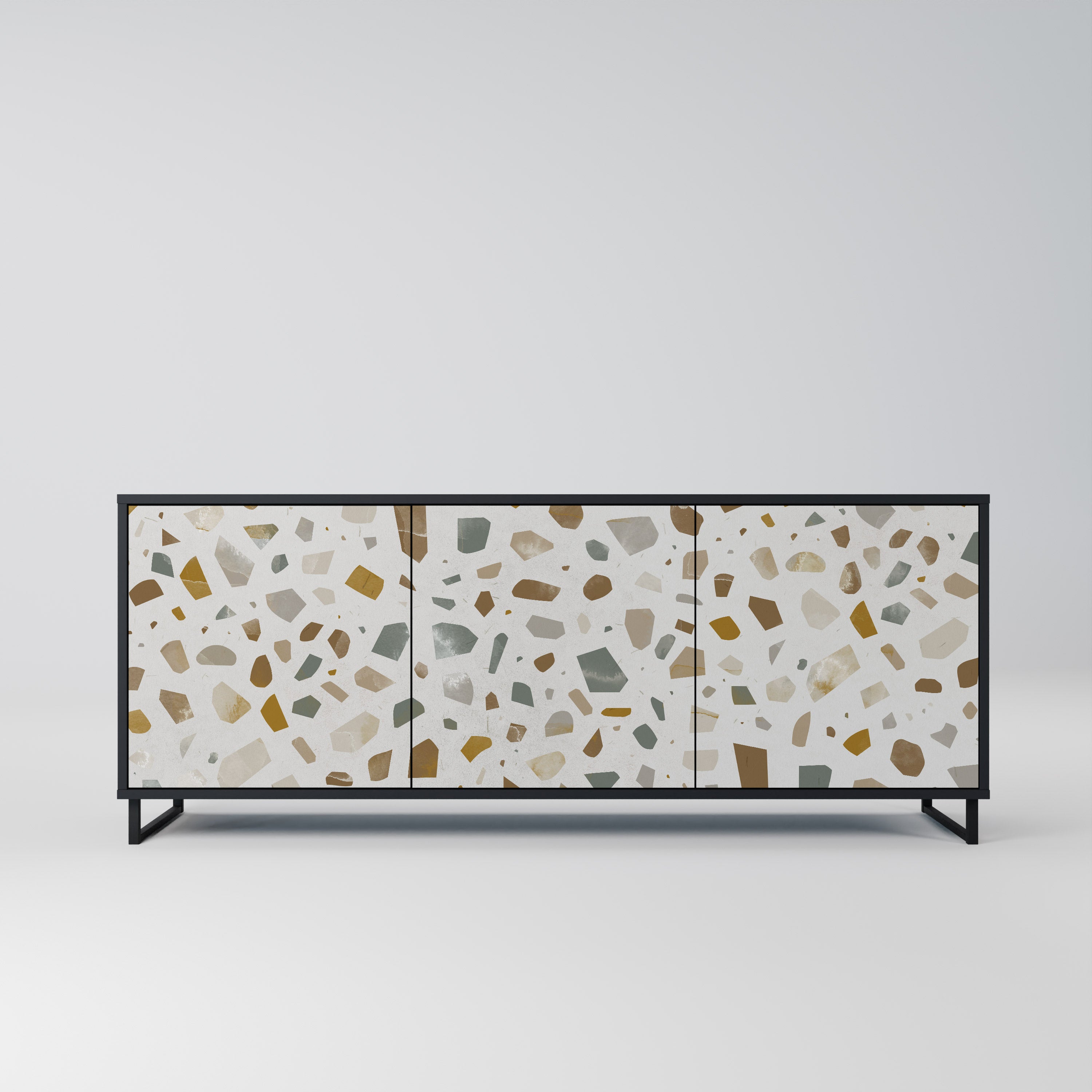 PIECES OF TOMORROW 3-Door Sideboard in Black Finish