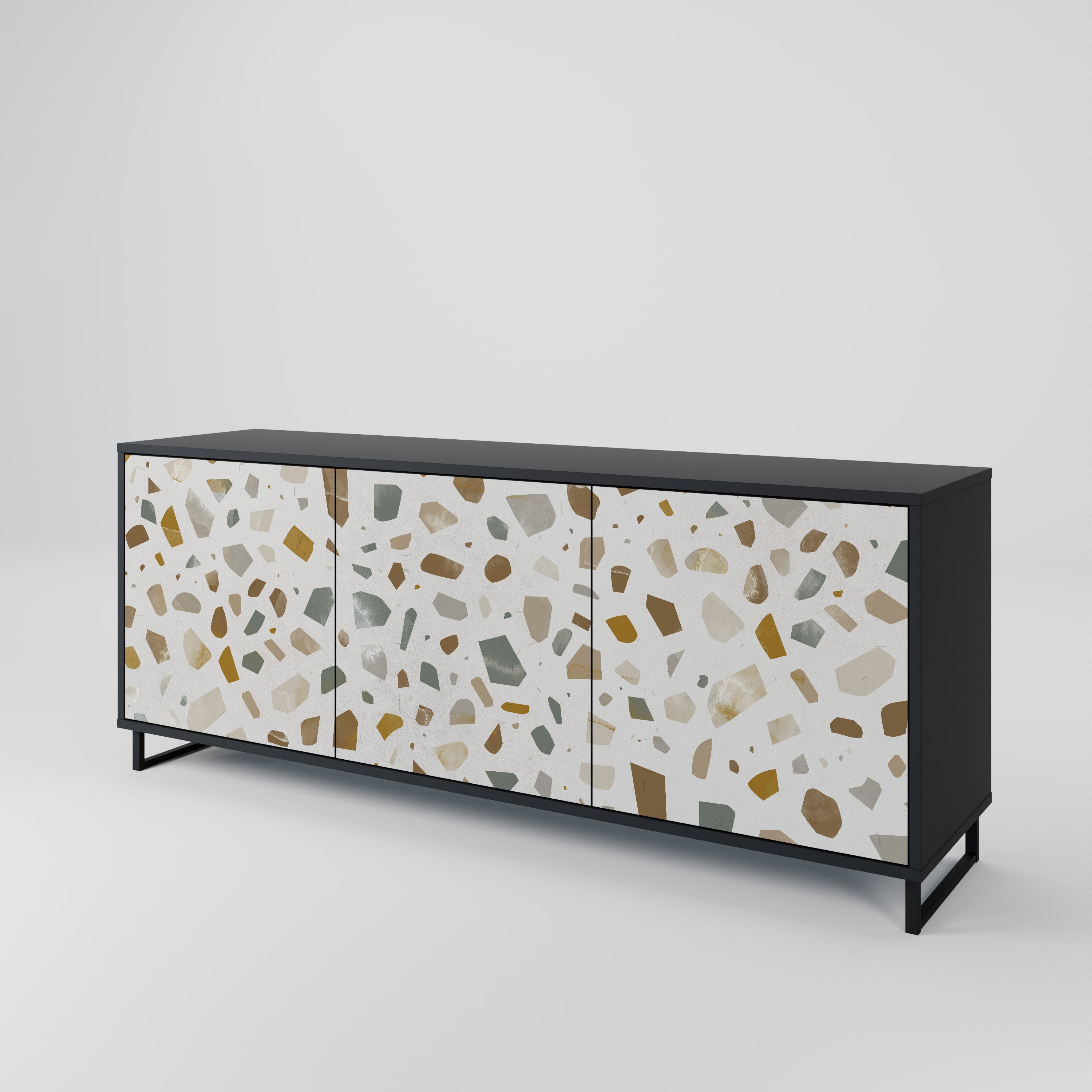 PIECES OF TOMORROW 3-Door Sideboard in Black Finish