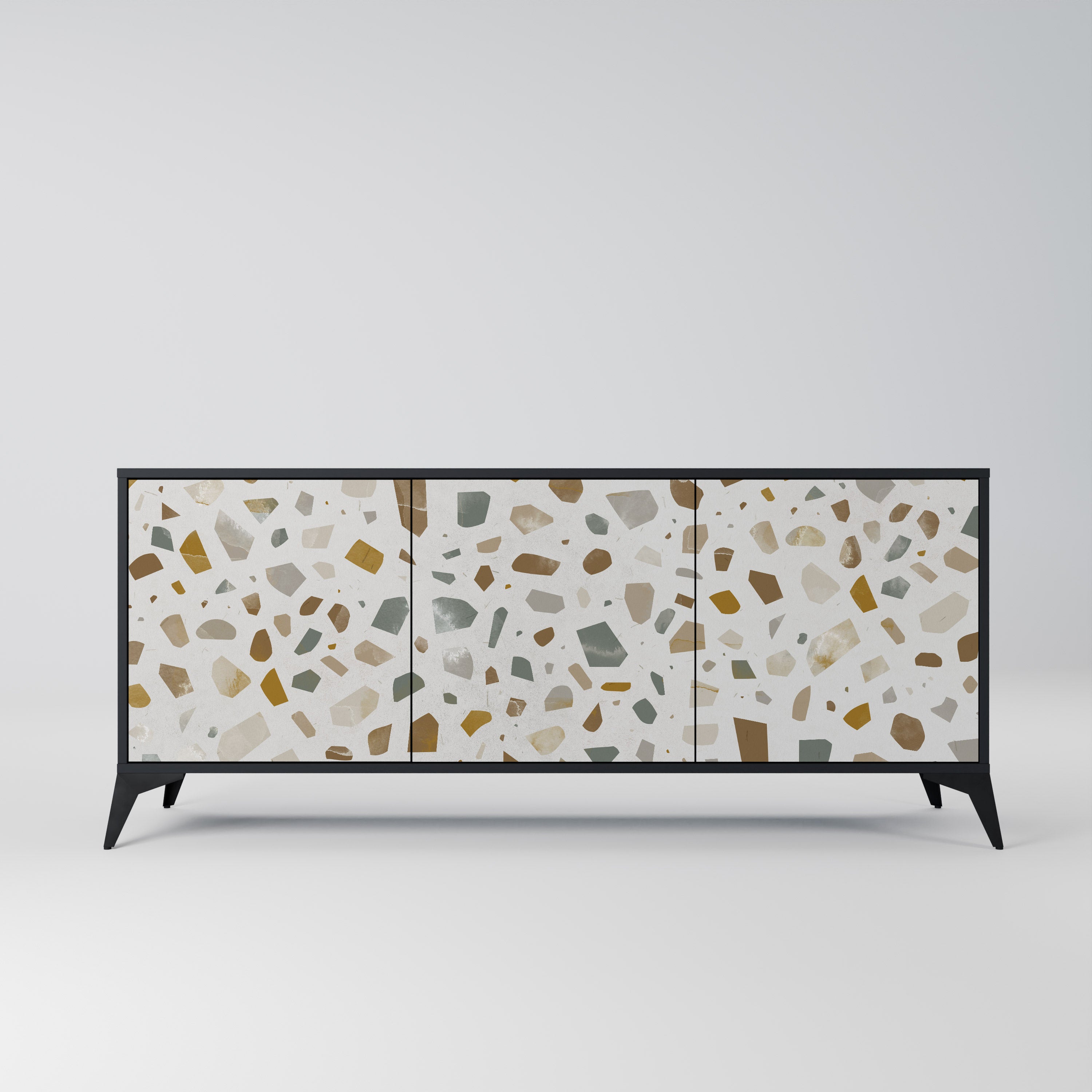 PIECES OF TOMORROW 3-Door Sideboard in Black Finish