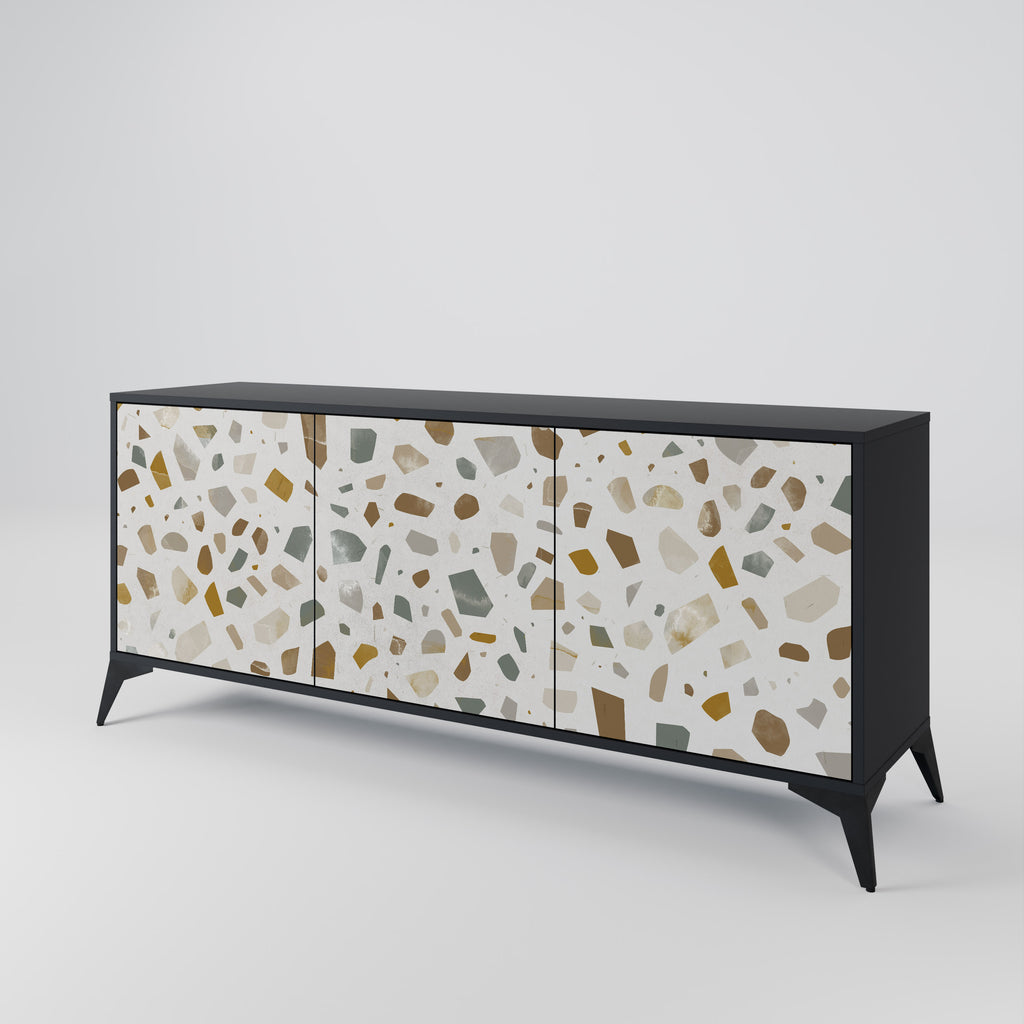 PIECES OF TOMORROW 3-Door Sideboard in Black Finish