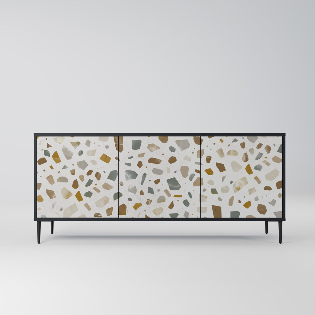 PIECES OF TOMORROW 3-Door Sideboard in Black Finish