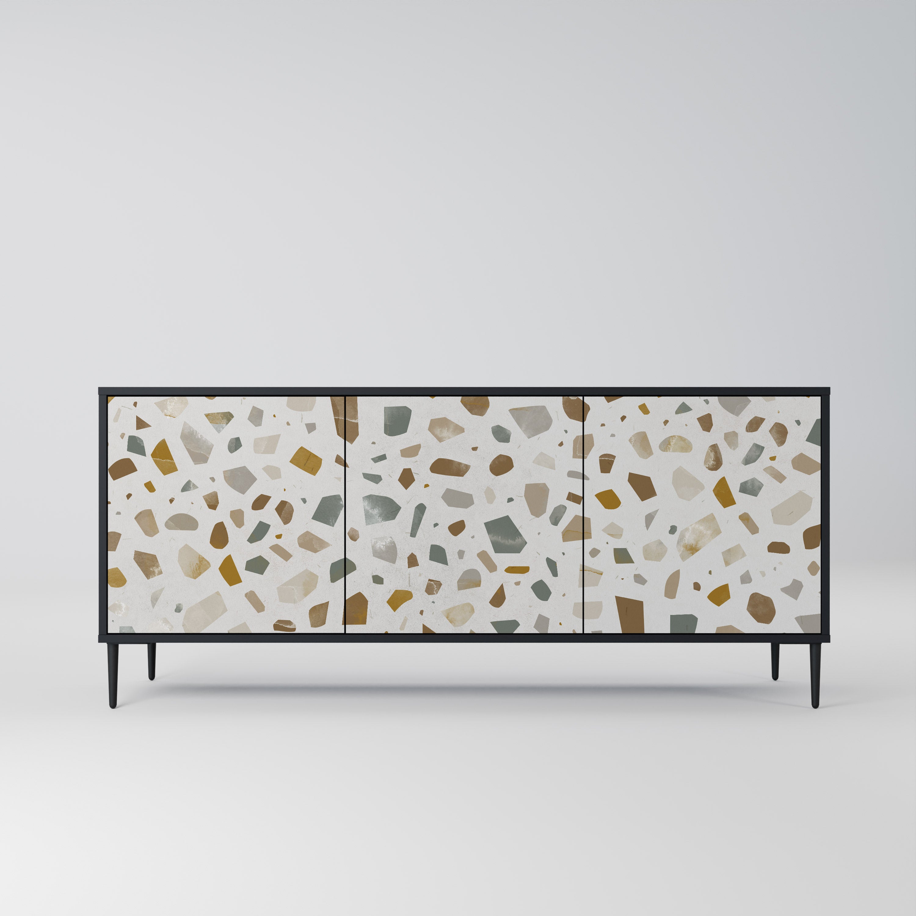 PIECES OF TOMORROW 3-Door Sideboard in Black Finish