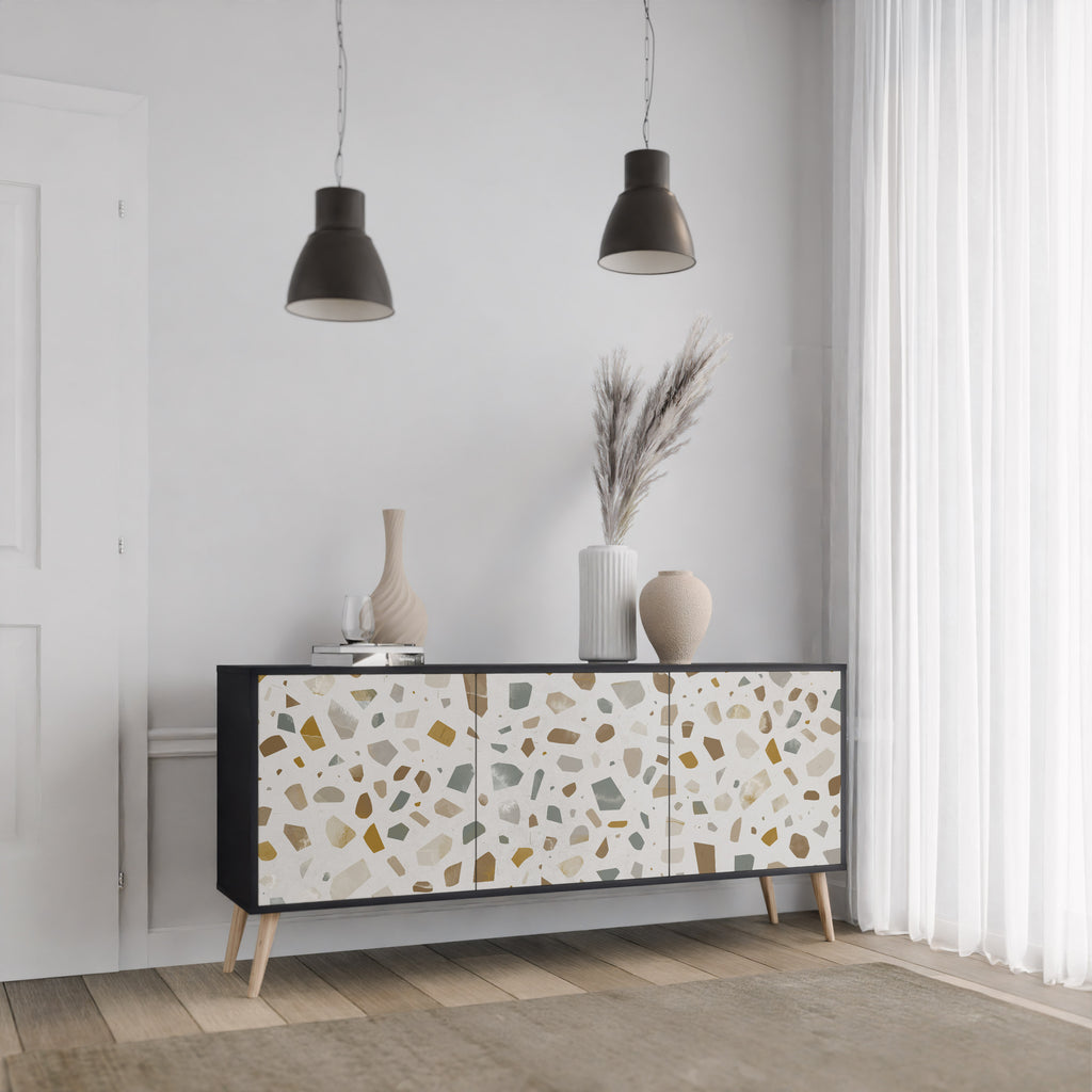 PIECES OF TOMORROW 3-Door Sideboard in Black Finish