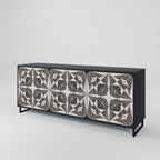 MONOCHROME NEXUS 3-Door Sideboard in Black Finish
