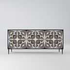 MONOCHROME NEXUS 3-Door Sideboard in Black Finish