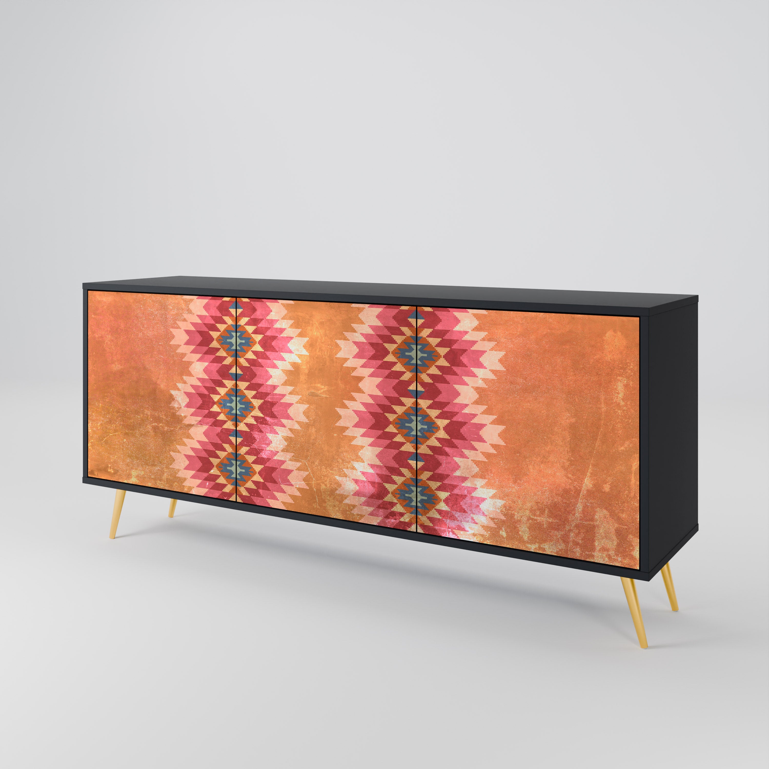 INDIAN FOLK 3-Door Sideboard