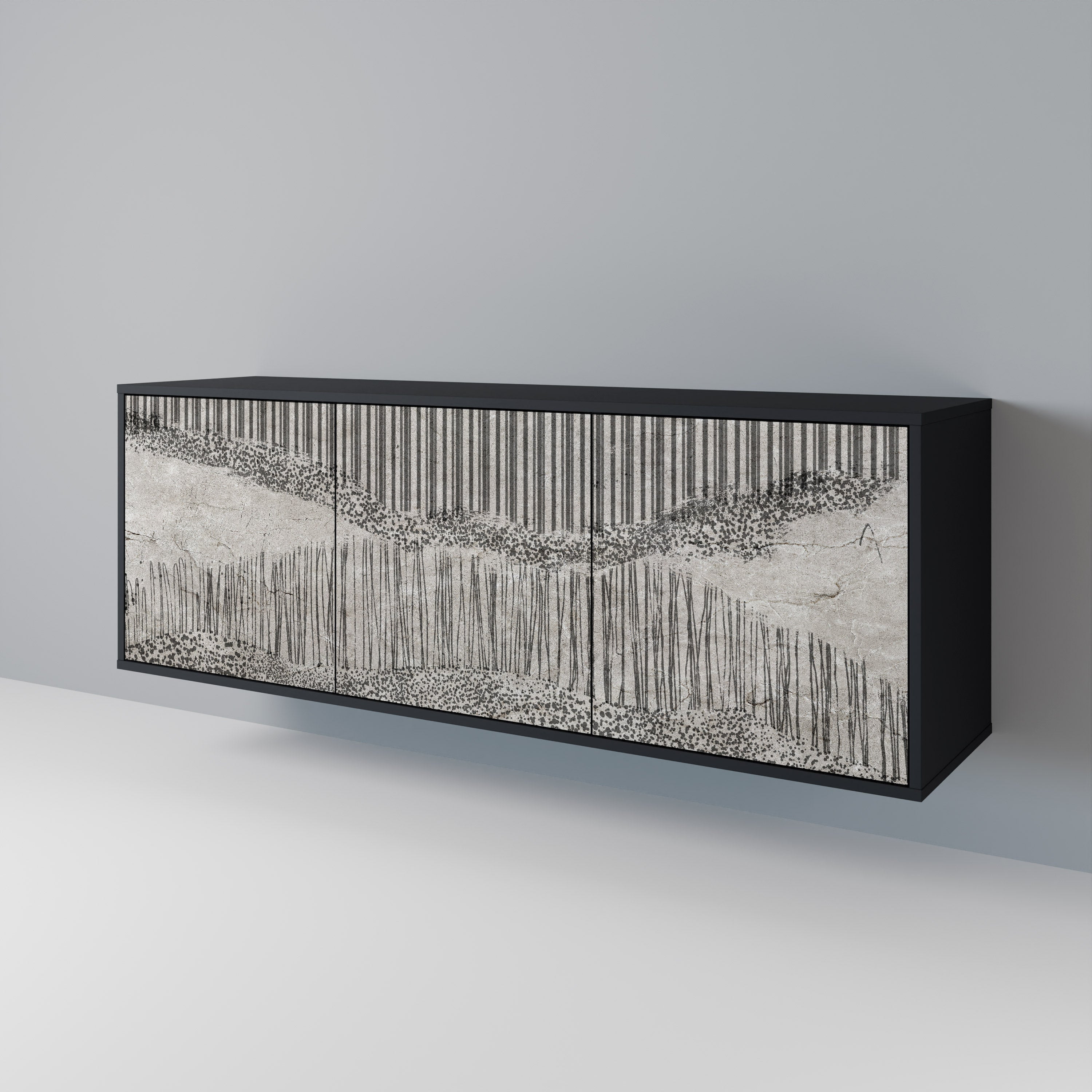 GRAIN LINES 3-Door Sideboard