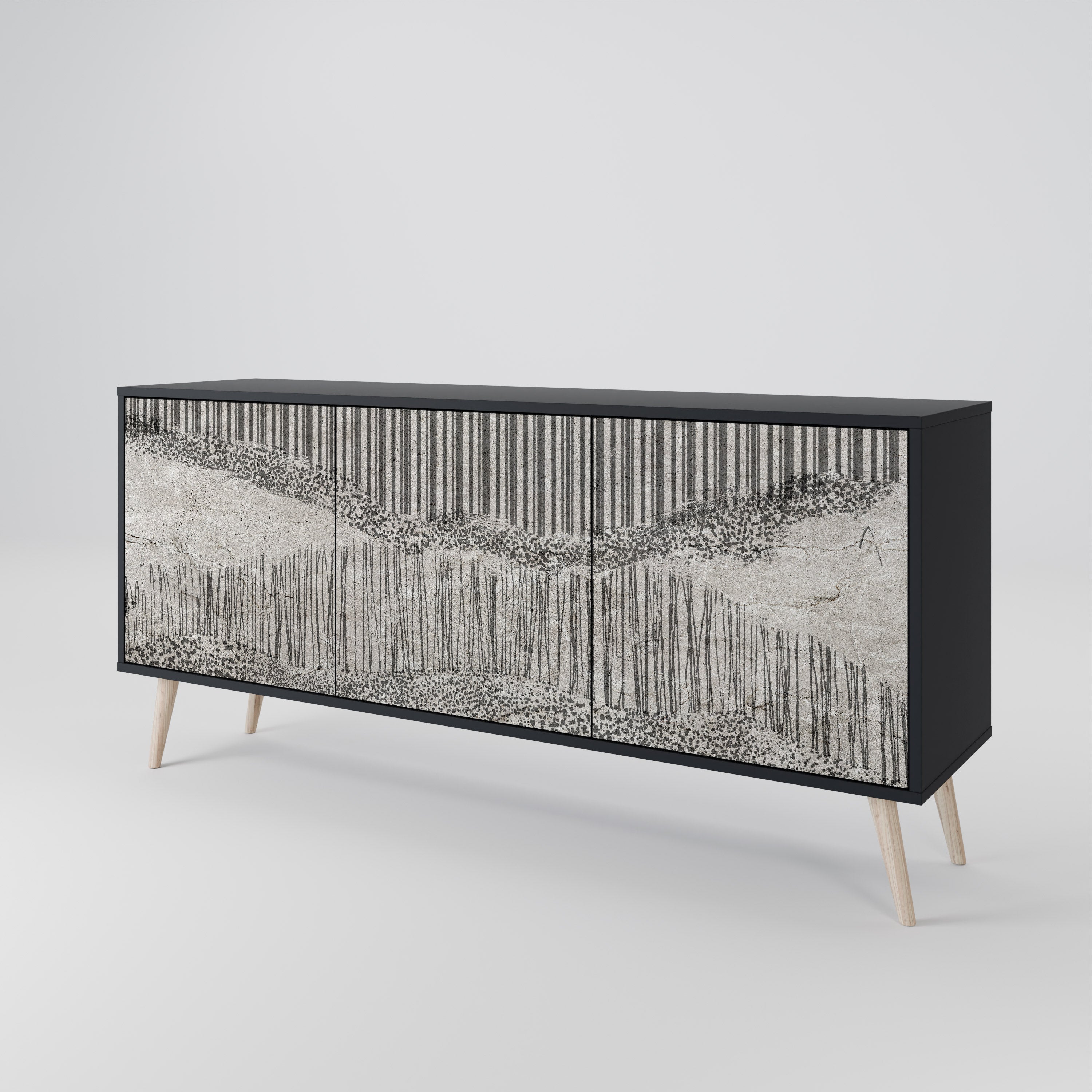 GRAIN LINES 3-Door Sideboard