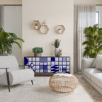 THE RIGHT PLACES Aparador de 3 Puertas en Acabado Negro