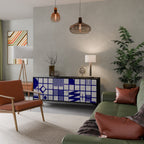 THE RIGHT PLACES Aparador de 3 Puertas en Acabado Negro