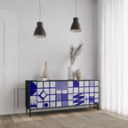 THE RIGHT PLACES Aparador de 3 Puertas en Acabado Negro