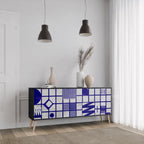 THE RIGHT PLACES Aparador de 3 Puertas en Acabado Negro