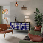 THE RIGHT PLACES Aparador de 3 Puertas en Acabado Negro