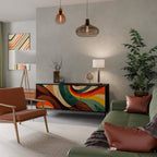 COLORFUL STRANDS Aparador de 3 Puertas