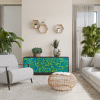 NOSTALGIC MEMORIES Aparador de 3 Puertas en Acabado Negro