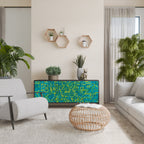 NOSTALGIC MEMORIES Aparador de 3 Puertas en Acabado Negro