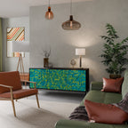 NOSTALGIC MEMORIES Aparador de 3 Puertas en Acabado Negro