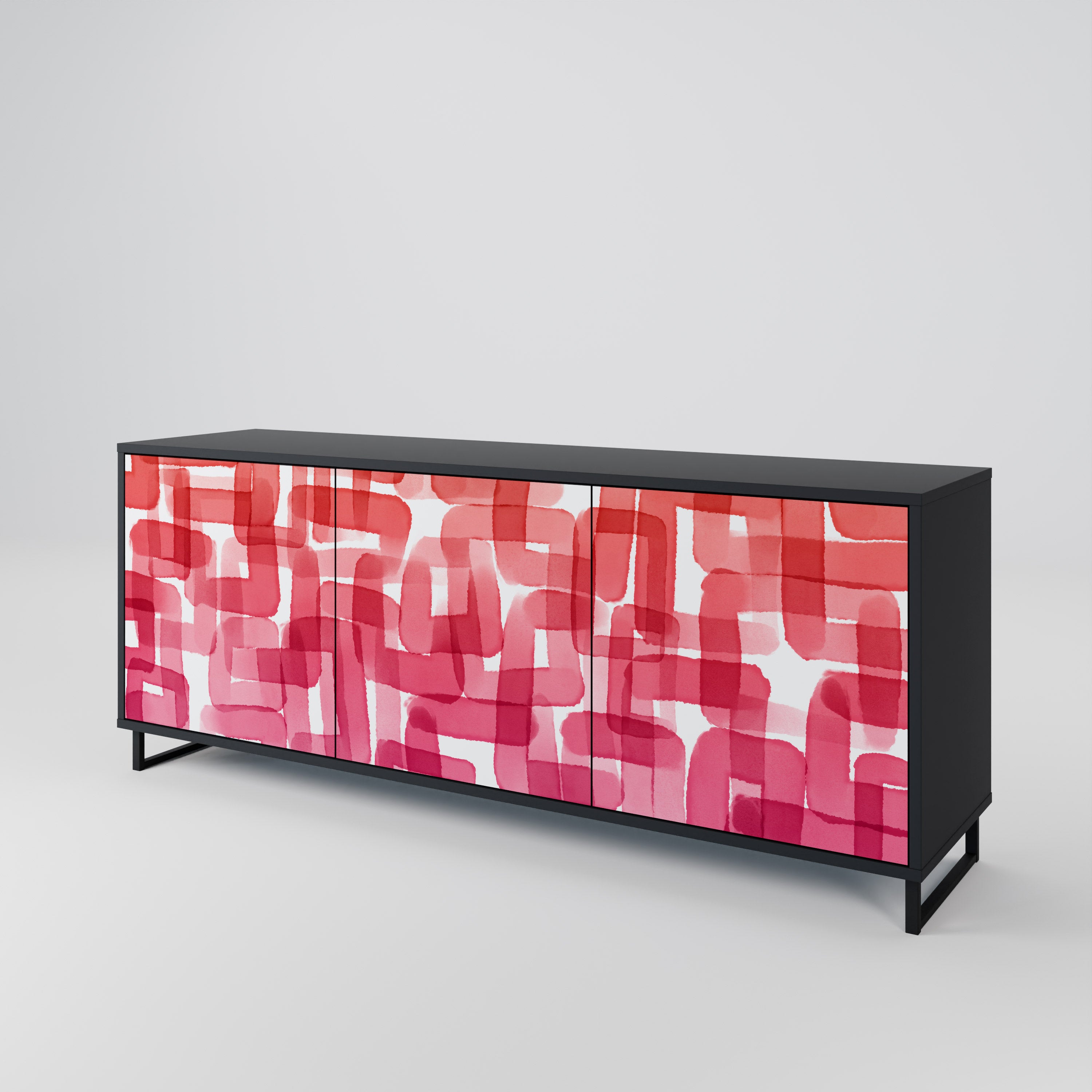 KALEIDOSCOPIC CUBISM 3-Door Sideboard