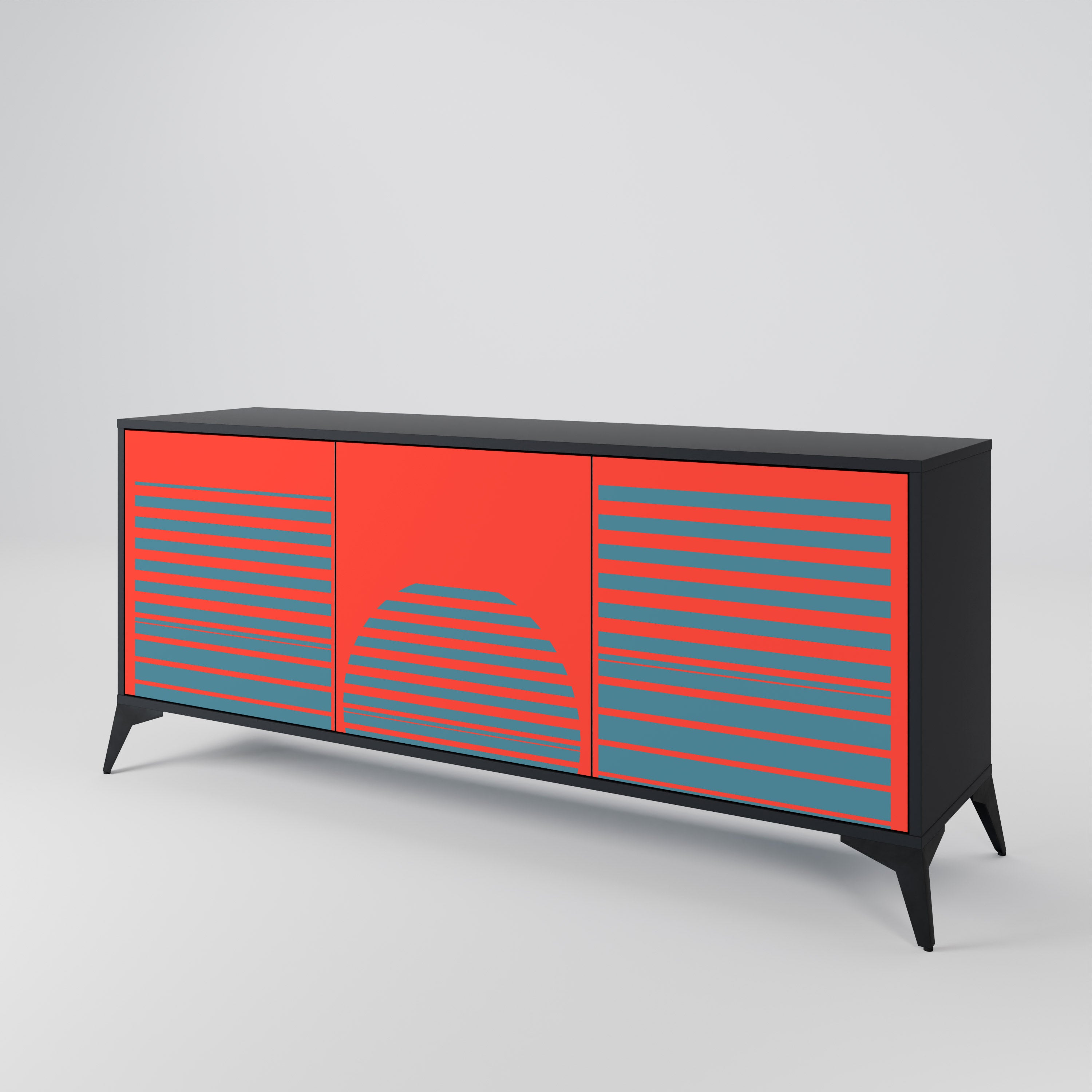 RISING GEOMETRY STARS 3-Door Sideboard
