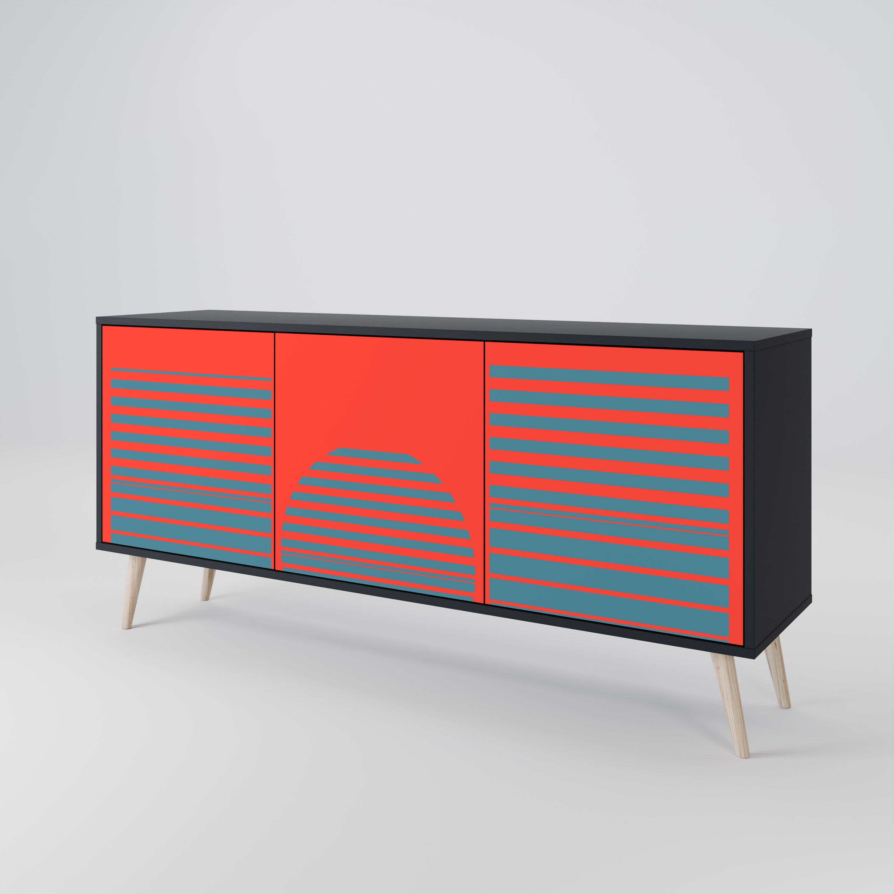 RISING GEOMETRY STARS 3-Door Sideboard