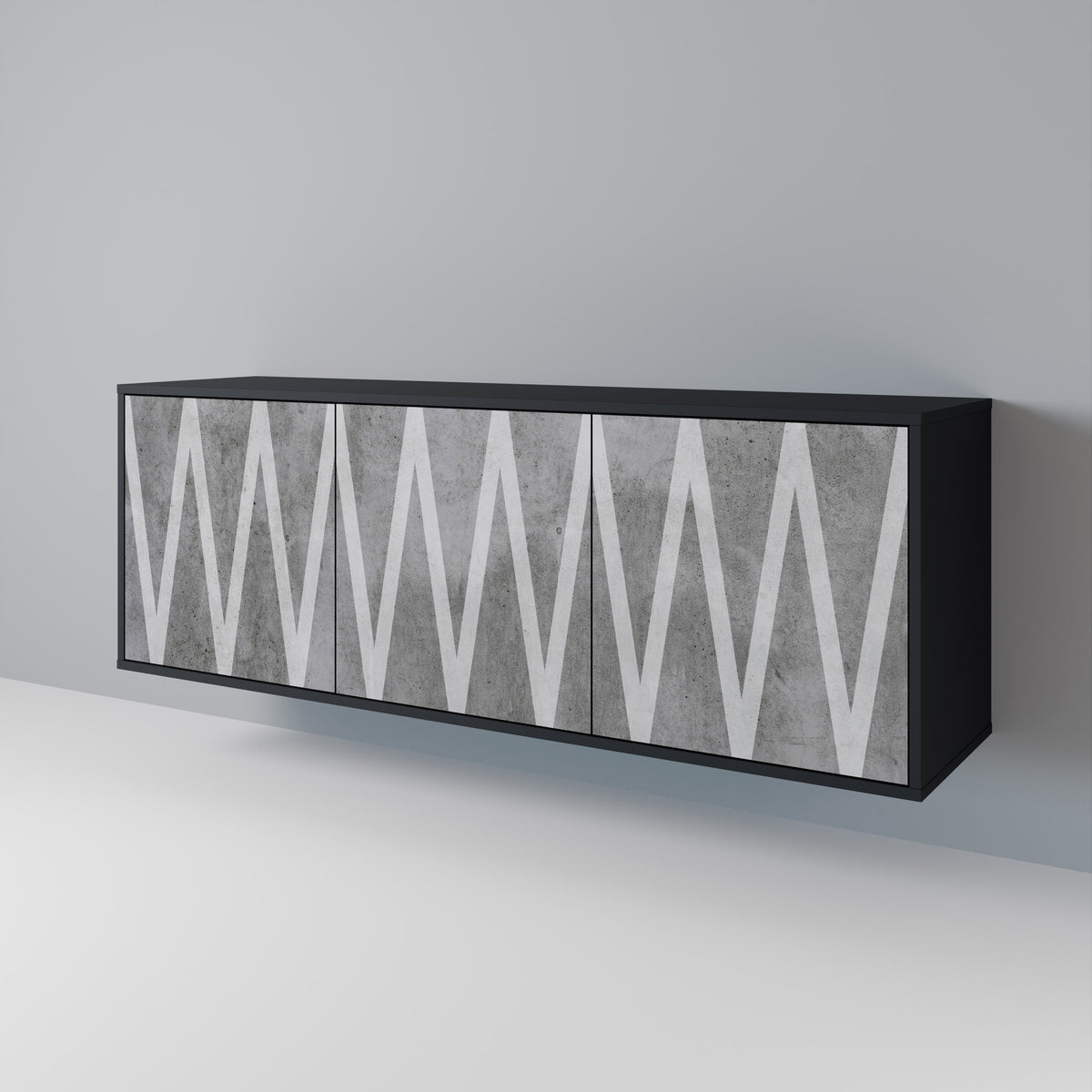 SOLID ZIG ZAG 3-Door Sideboard