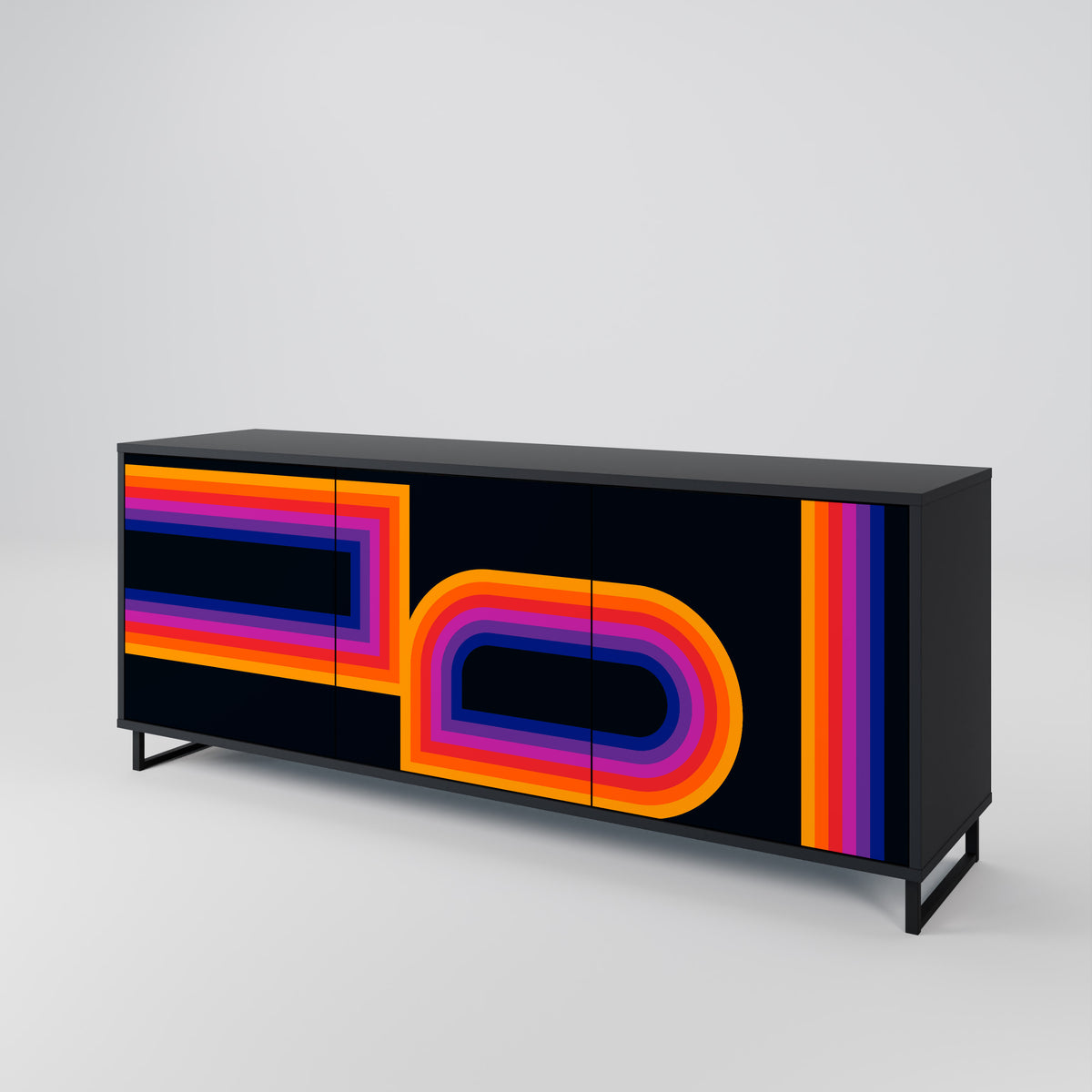 BLINDED BY THE LIGHTS 3-Door Sideboard