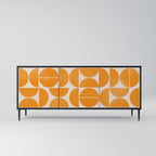 RECURRING DREAMS Aparador de 3 Puertas en Acabado Negro